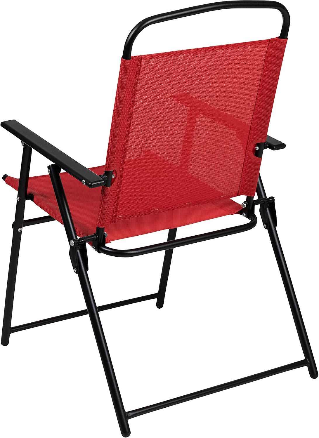 EMMA + OLIVER 6 Piece Brown Patio Garden Set with Umbrella Table Set of 4 Folding Chairs wourant