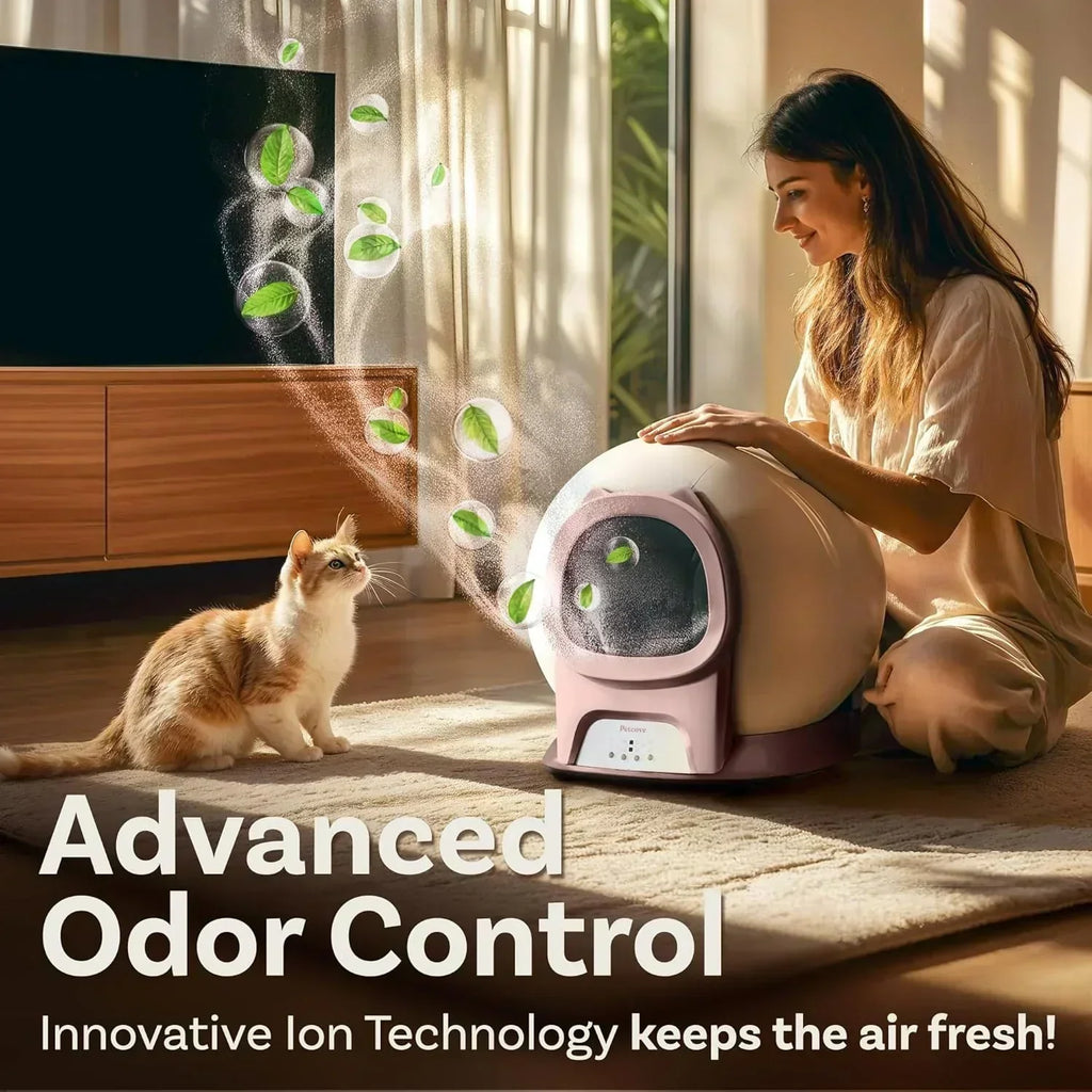Self Cleaning Litter Box with Auto Safety Sensors Automatic Cat Litter Box Self-Cleaning wourant