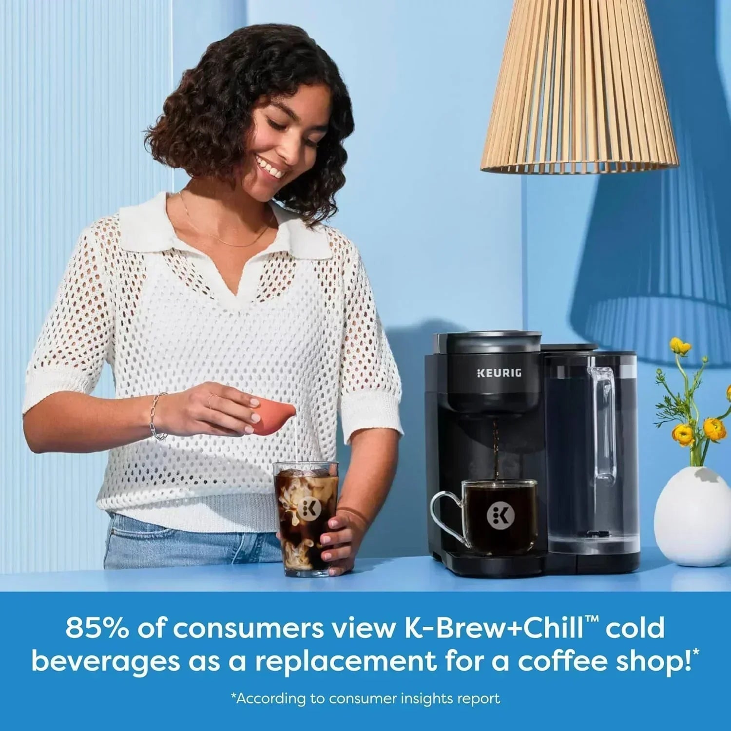 K-Brew+Chill Iced and Hot Single-Cup Coffee Maker with 70-ounce Removable Water Tank wourant