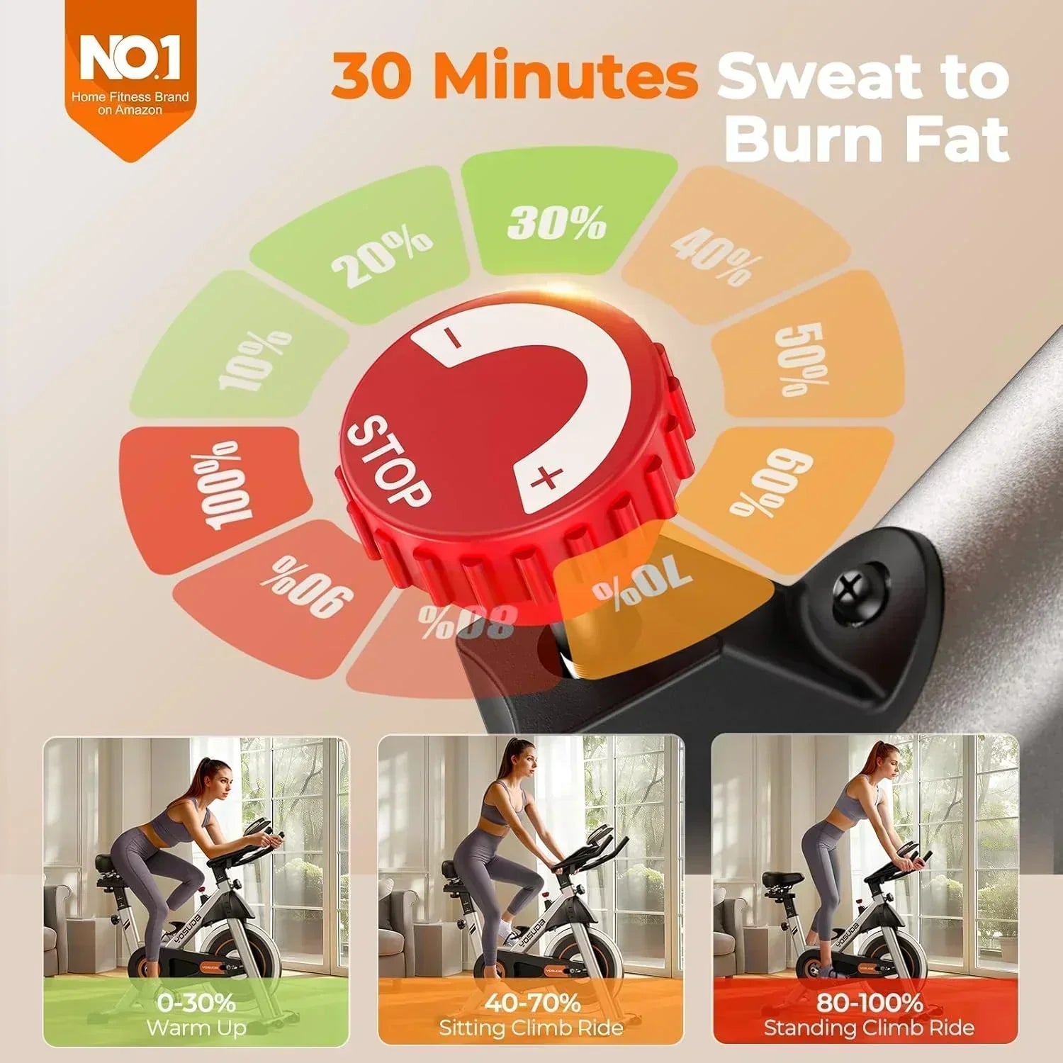 Arita brand fitness bicycle Home fixed fitness treadmill Low noise design tablet stand wourant