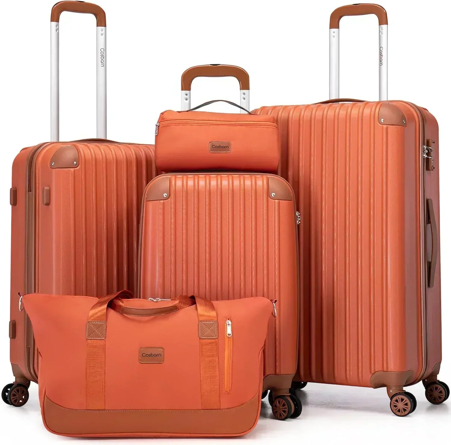 Luggage Sets 5 Piece Suitcases with Wheels Suitcase Set ABS Hard Case Luggage wourant