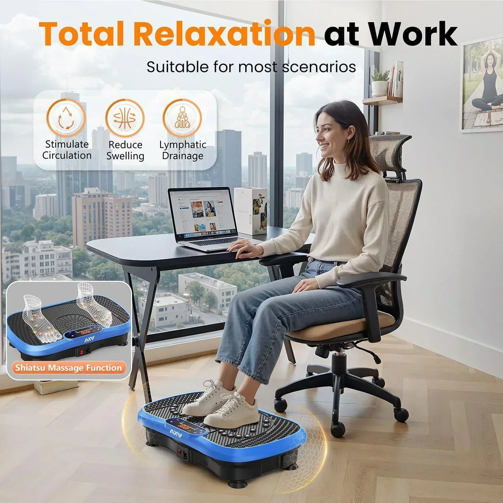 AXV Vibration Plate Fitness Platform Trainer Suitable for men and women to lose weight wourant