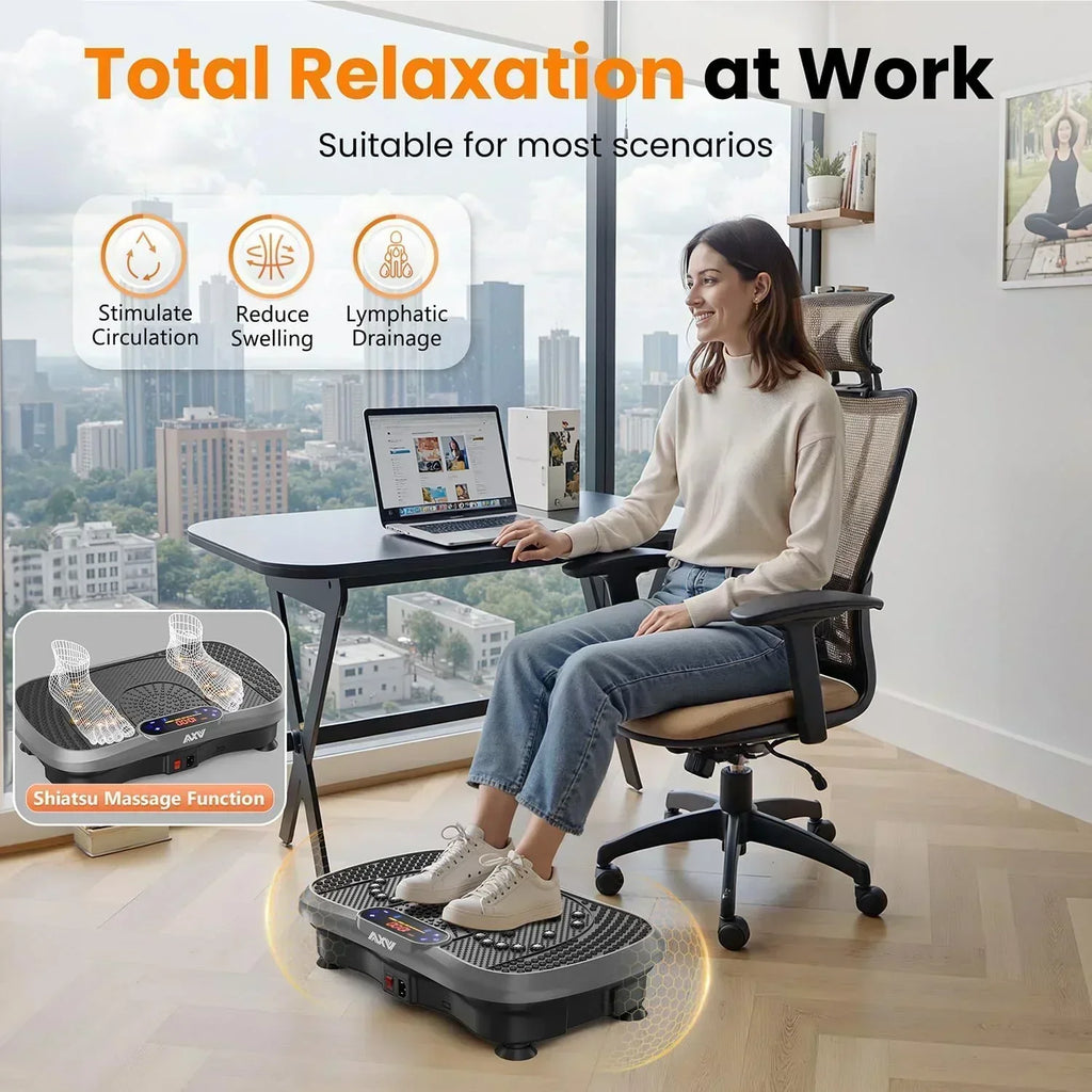 AXV Vibration Plate Fitness Platform Trainer Suitable for men and women to lose weight wourant