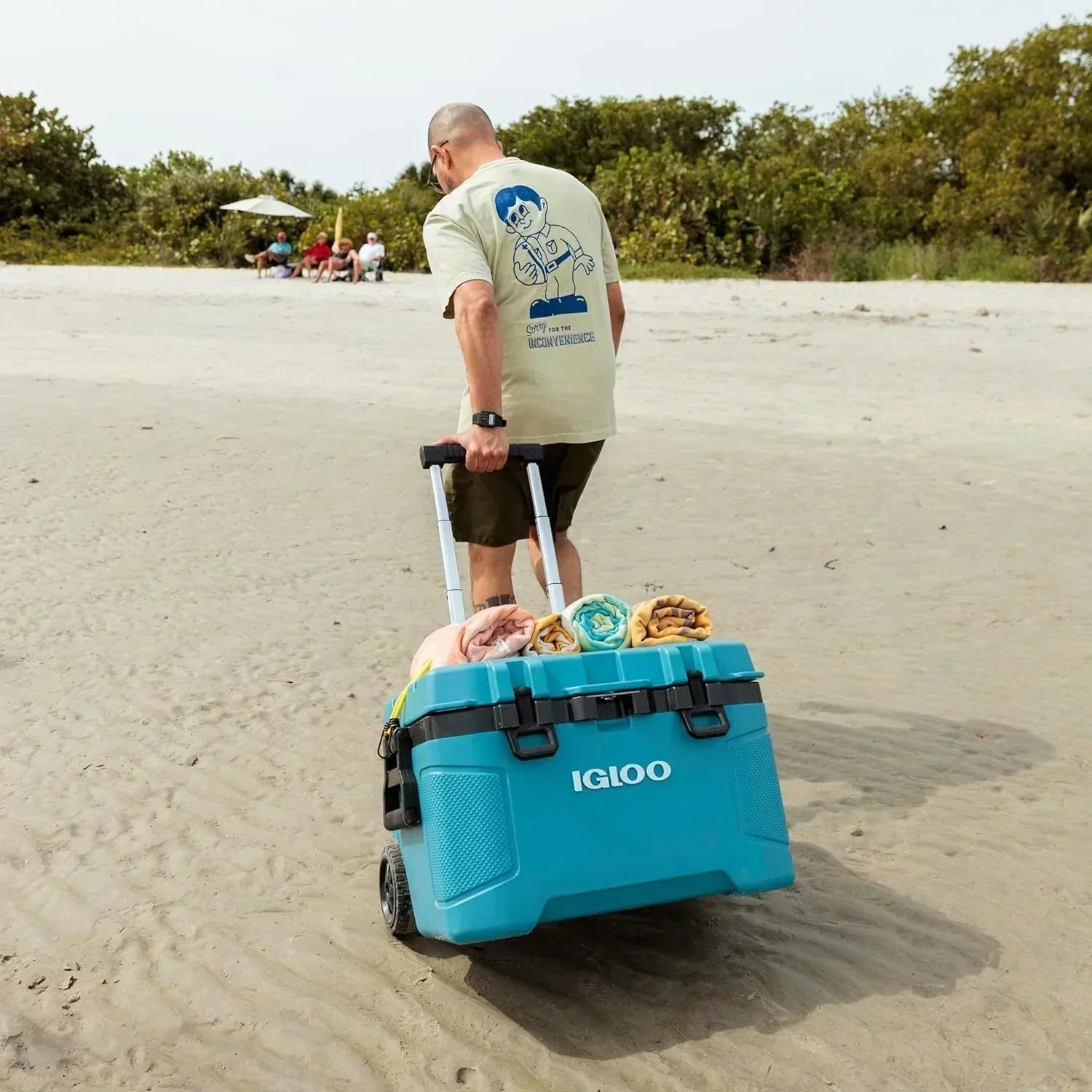 Igloo 52Qt Wheeled Cooler Insulated Hard Shell Ice Chest wourant