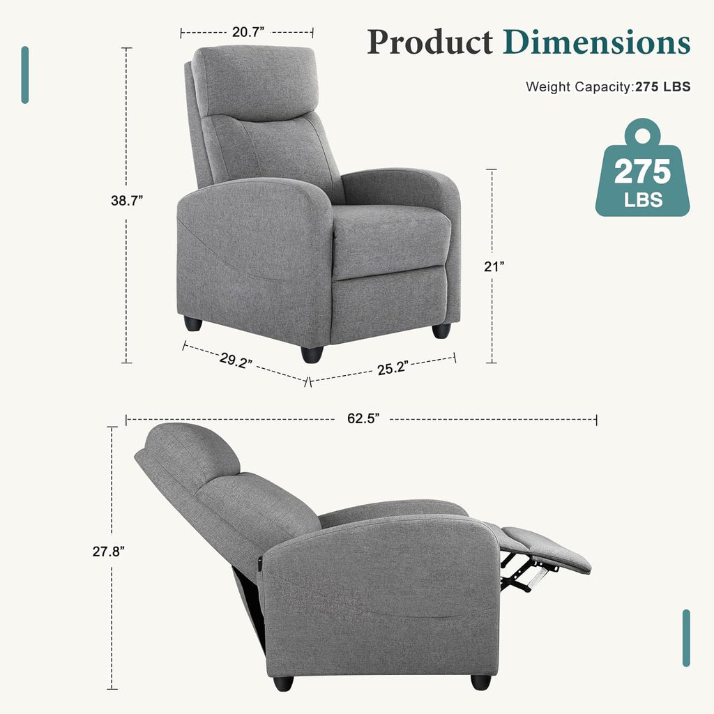 Swivel high-back rocking chair with footrest padded glider baby chair with comfortable deep seat wourant