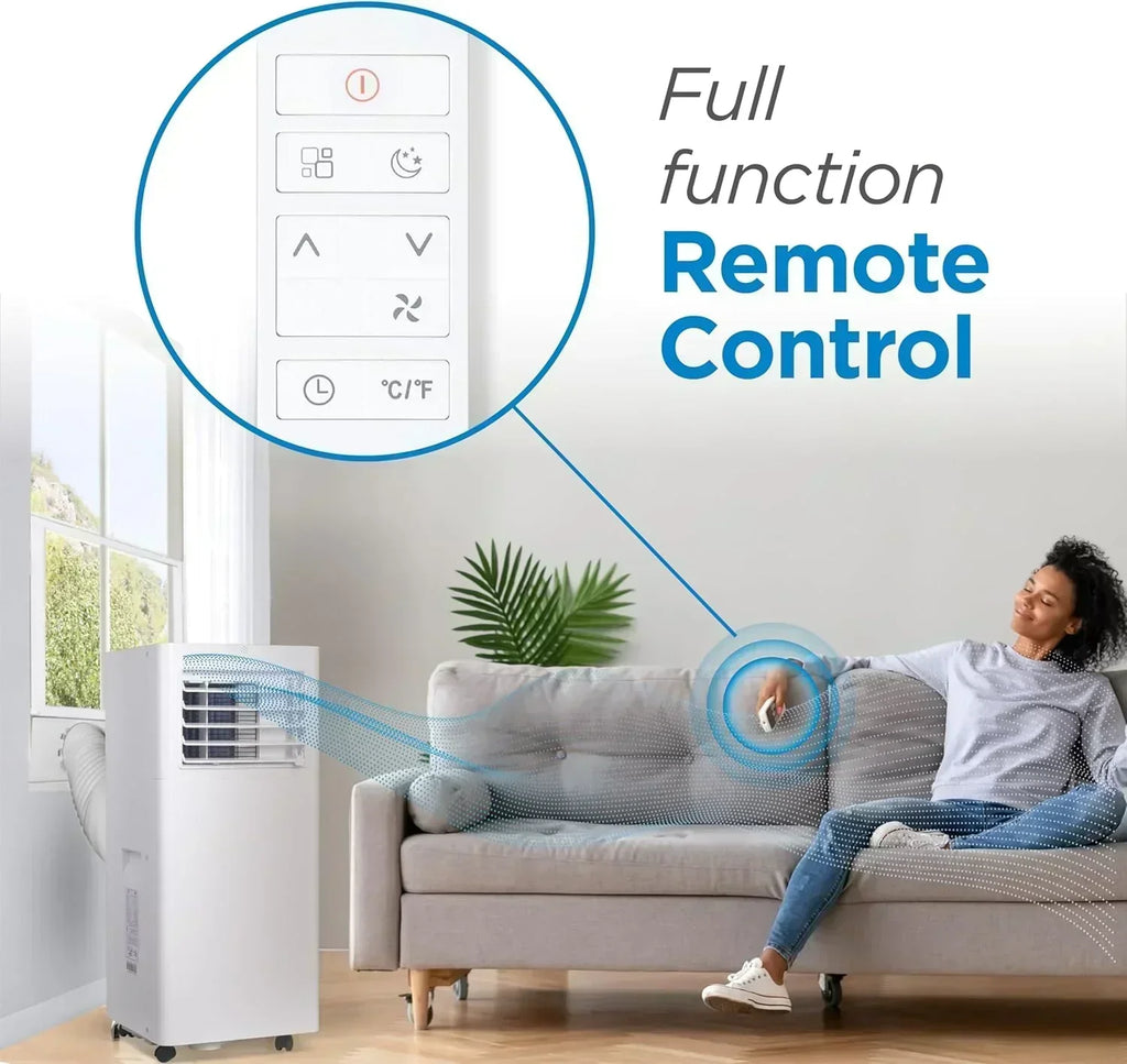 BLACK+DECKER 10,000 BTU Portable Air Conditioner for Rooms up to 450 Sq with Remote Control wourant