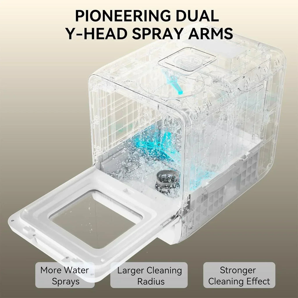 Hermitlux tabletop dishwasher 7 wash programs portable mini dishwasher wourant