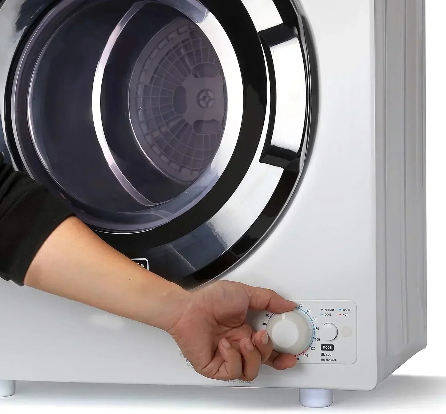 Compact Clothes Dryer 1.5 Cu. Ft. 850W Electric Dryer 120V Vented Dryer Stainless Steel Drum wourant