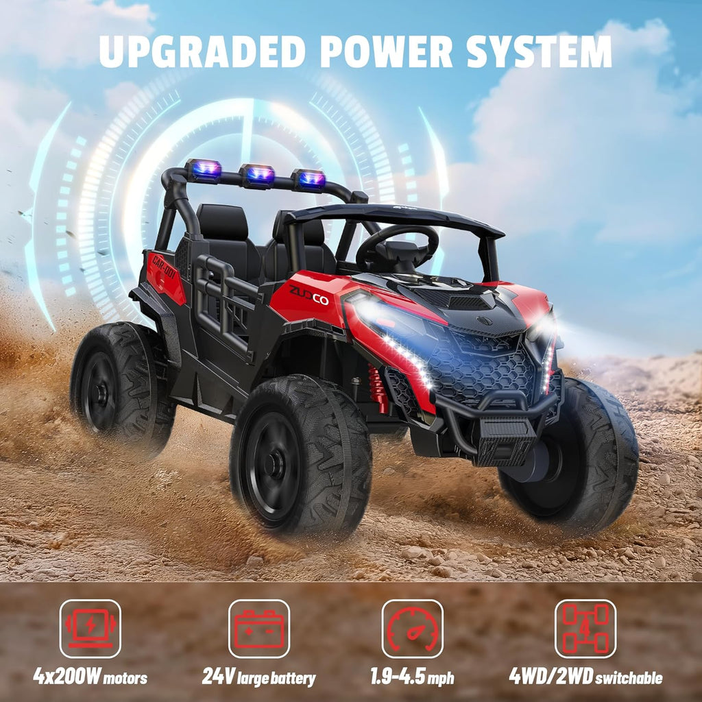 Pink all-terrain car travel electric toy truck wourant