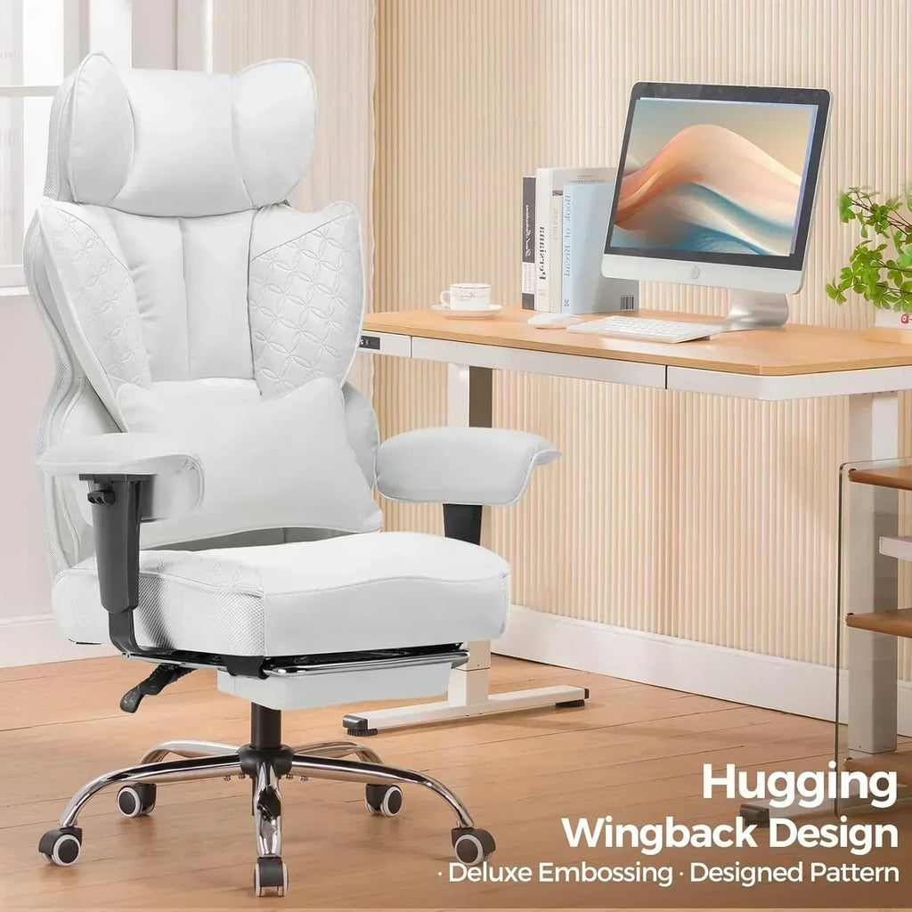 Large Tall Gaming Chair 400 lb Heavy Duty Office Chair wourant