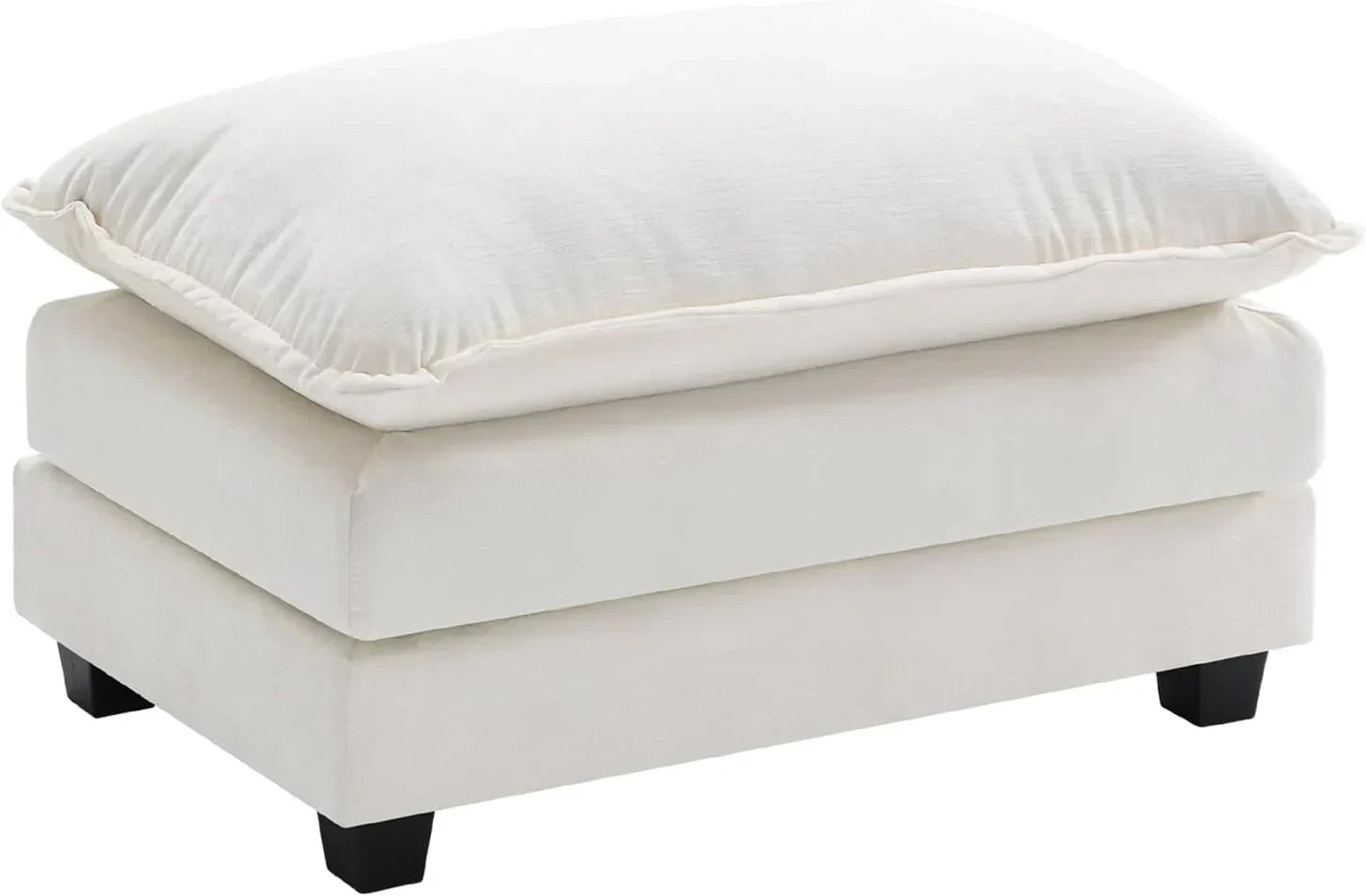 111.4 Inch L Shaped Modern Sofa Modular Cloud Sofa with Ottoman 4 Seater Chenille Deep Seat Sofa wourant