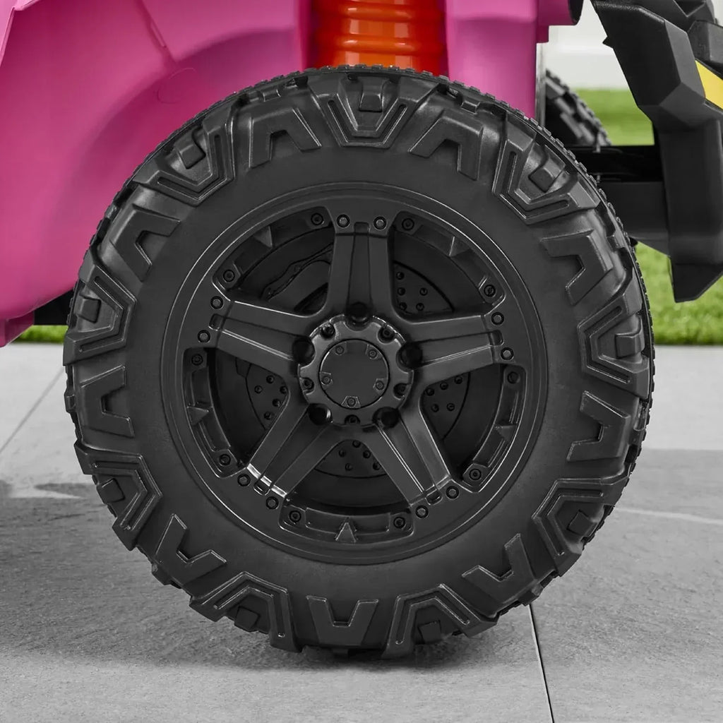 Children's black UTV electric children's car wourant
