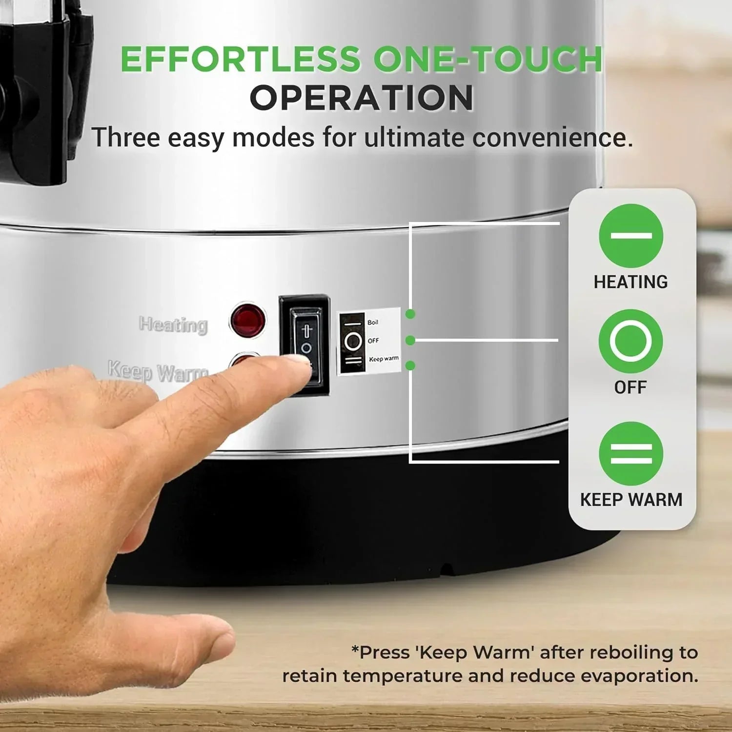 NutriChef Water Heater and Hot Water Dispenser 8L Electric Beverage Dispenser wourant