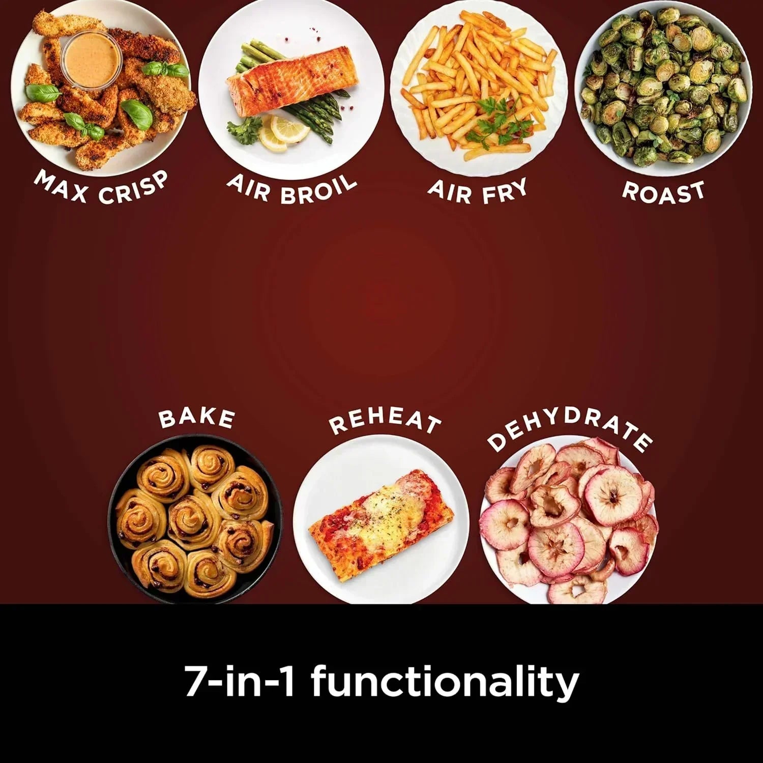 Ninja Air Fryer Pro 5-quart 4-in-1 air fryer that air fries bakes reheats and dehydrates wourant