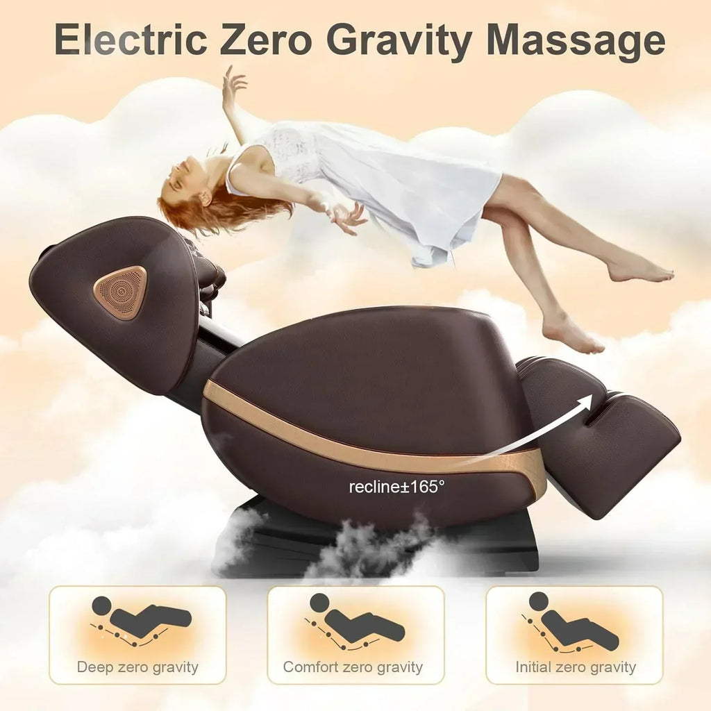 Full Body Massage Chair Zero Gravity Massage Chair with 10 Fixed Rollers Heating Foot Massage wourant