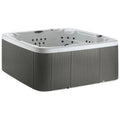 Lifesmart Spas LS700DX 230 Volt 7-Person 90-Jet Square Hot Tub with Ozonato wourant