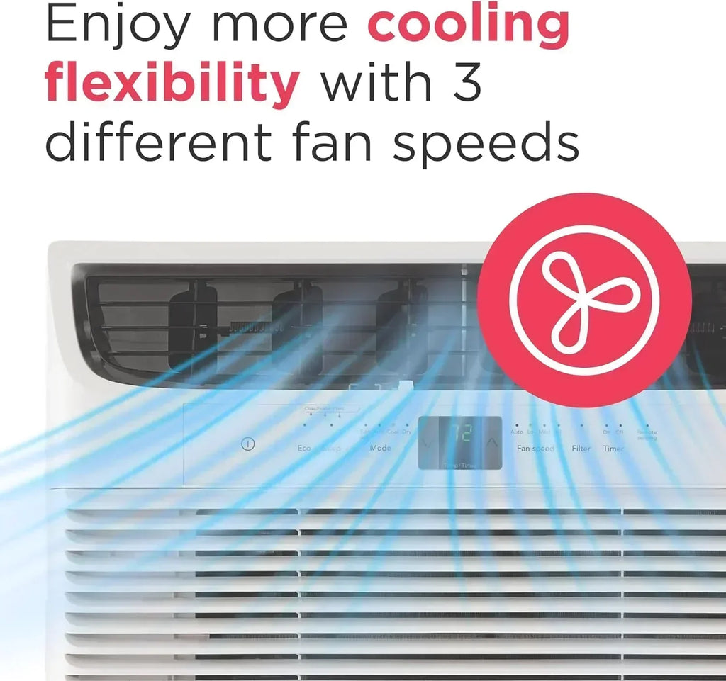 Frigidaire 5,000 BTU Window Air Conditioner Remote Control Cools Up to 150 Sq. Ft. Quiet Operation wourant