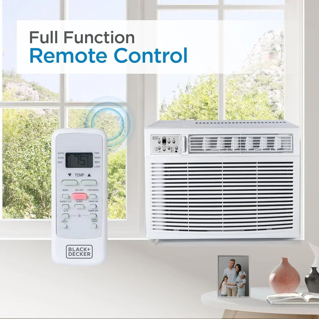 BLACK+DECKER Window Air Conditioner 5000 BTU Cools Up to 150 Square Feet AC Mechanical Controls wourant