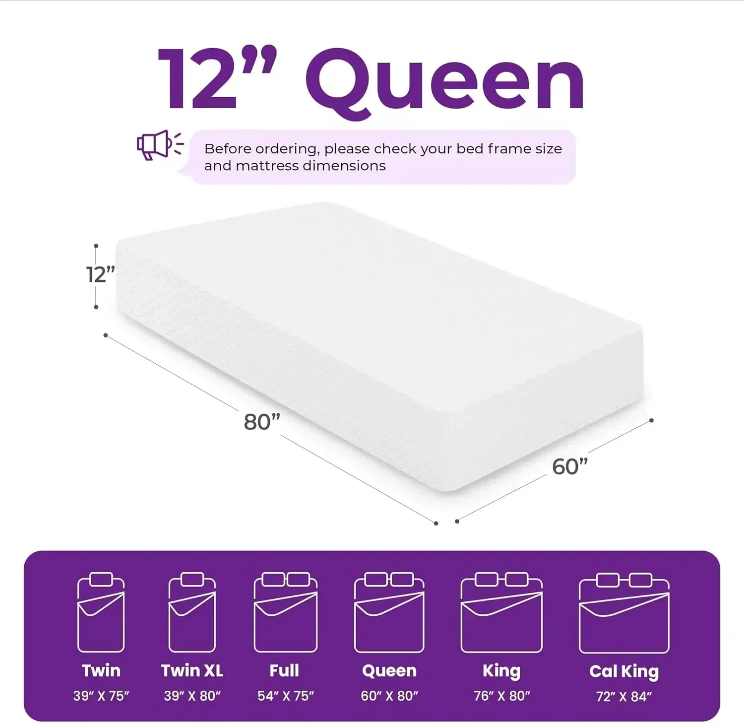 GAESTE 8-inch Fully Cooling Gel Memory Foam Mattress Mattress-in-a-Box wourant