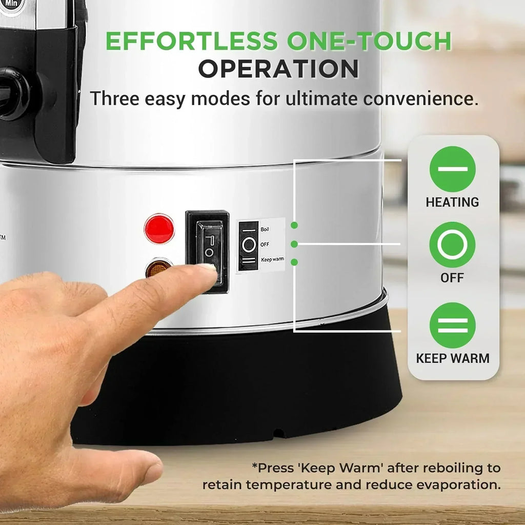 NutriChef Water Heater and Hot Water Dispenser 8L Electric Beverage Dispenser wourant