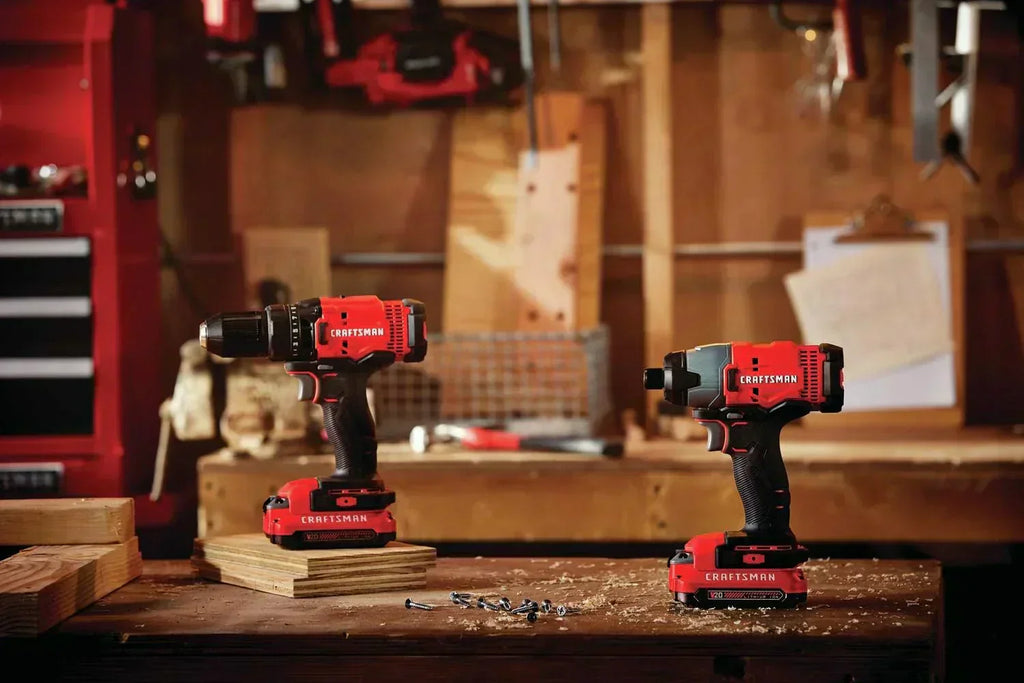 V20 MAX Cordless Drill and Impact Driver Power Tool Combo Kit with 2 Batteries and Charger wourant