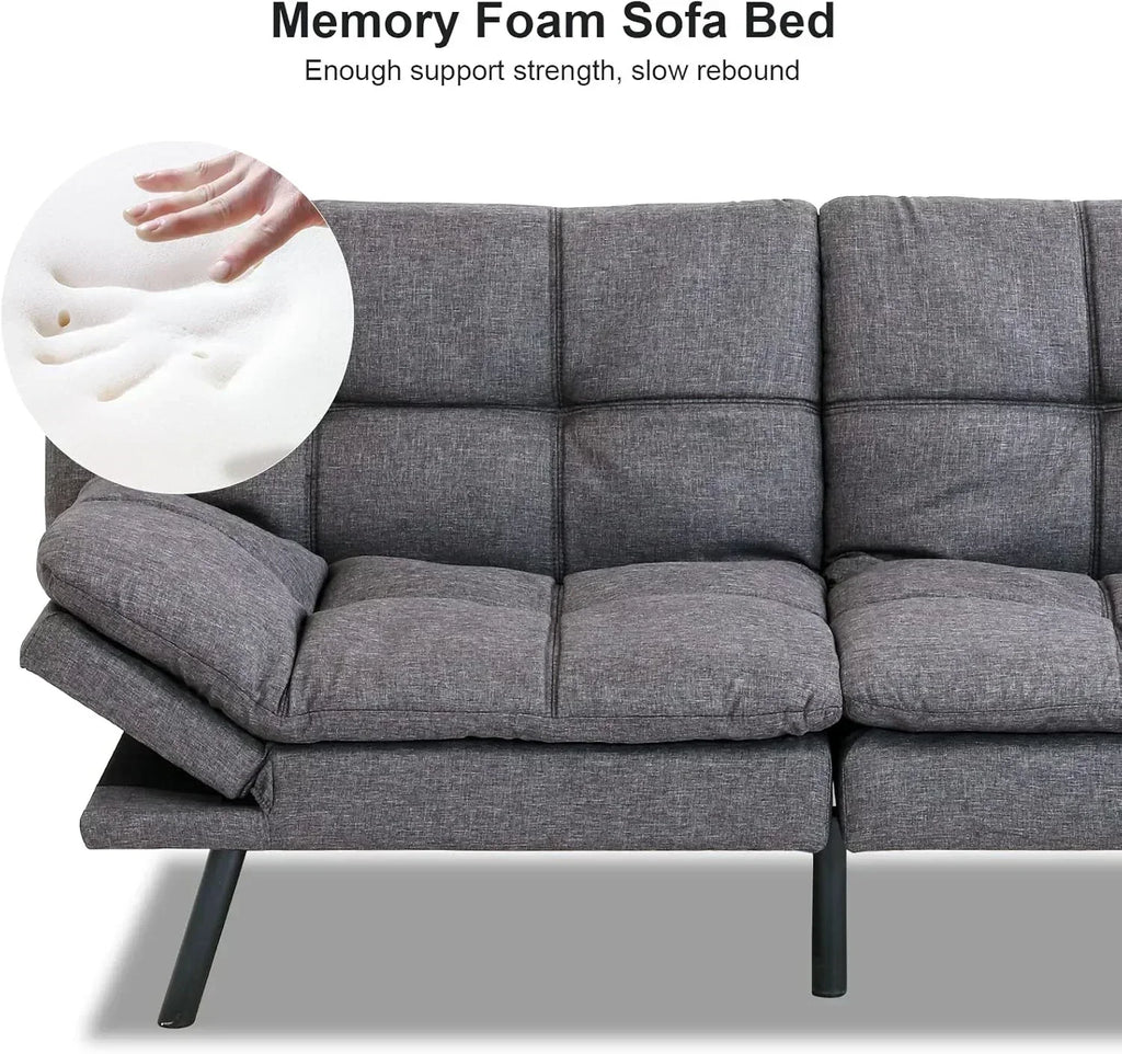 Futon Sofa Bed Memory Foam Sofa Bed Couch wourant