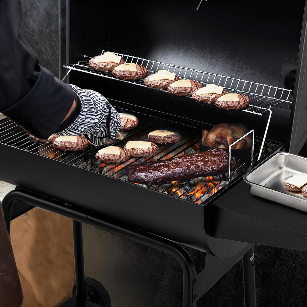 Royal Gourmet CC1830 30 Inch Barrel Charcoal Grill with Warming Rack Outdoor BBQ Grill wourant