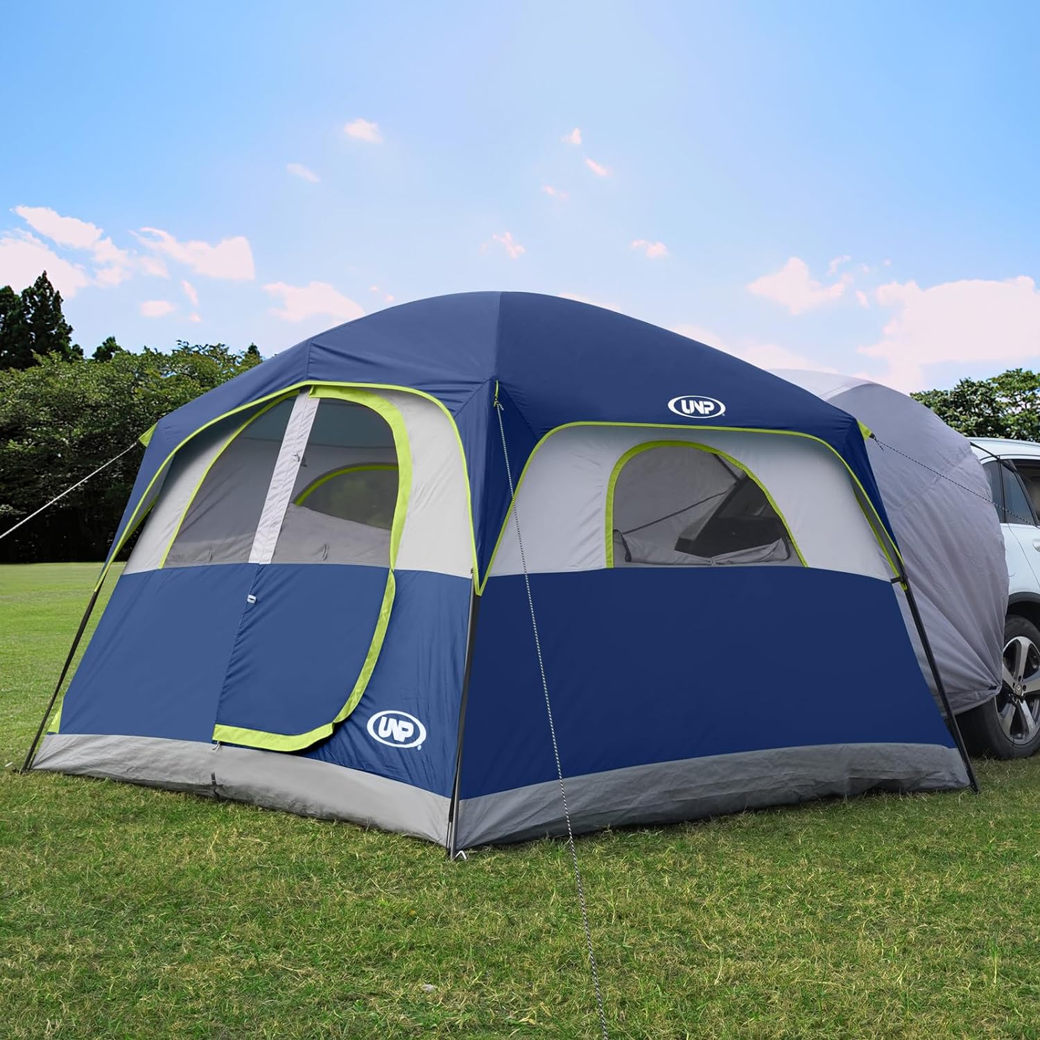SUV Tent for Camping, 6-Person SUV Tailgate Tent - Easy Set Up with Rainfly, 10'x9'x78in(H) wourant