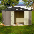 Patiowell 5x3 FT Outdoor Storage Shed Tool Shed with Sloping Roof and Lockable Door Metal Shed wourant