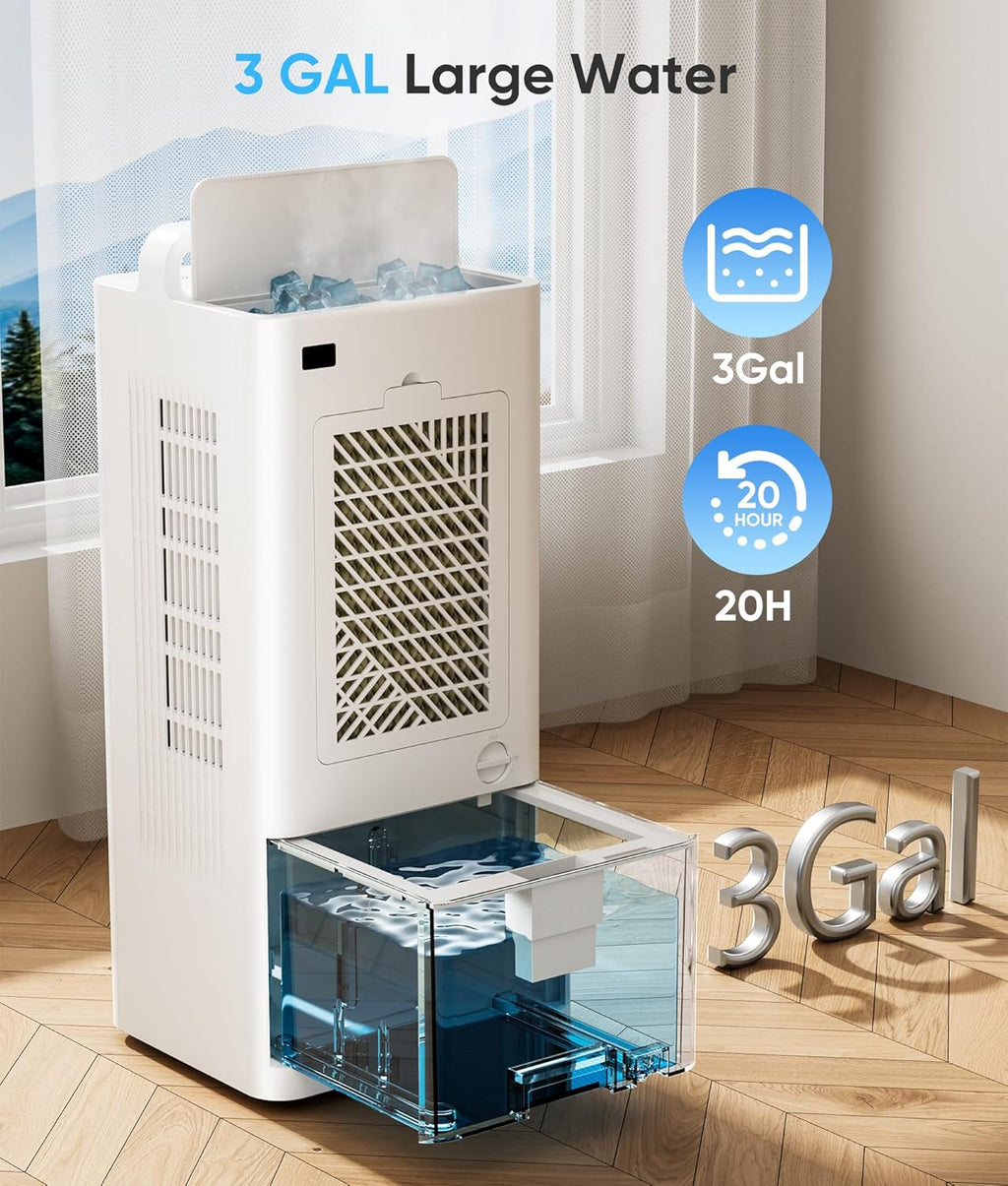 Windowless Portable Air Conditioners, Evaporative Air Cooler w/3 Modes & 3 Speeds, 12H Timer for Smart Auto-off, 2-Gal Tank for 20H Cooling,16FT Remote,No Hose Needed,46db Swamp Cooler wourant