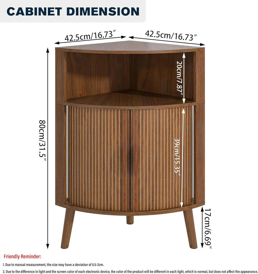 Corner Cabinet, 66.73'' Tall Modern Corner Bathroom Storage Cabinet wourant