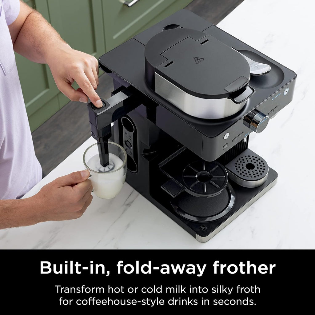 Ninja Espresso & Coffee Maker & Barista System 3 Espresso Brew Styles Single-Serve Coffee wourant