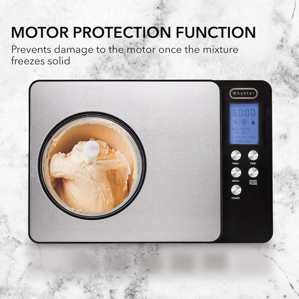 Whynter ICR-300SS 0.5-Quart Stainless Steel Rolled Ice Cream Maker With Compressor wourant