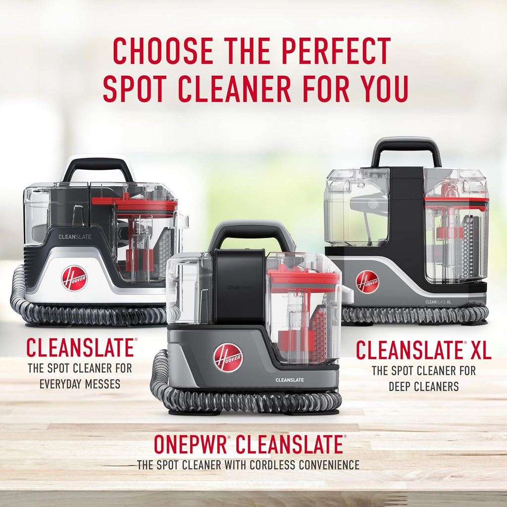 Hoover CleanSlate Plus Portable Carpet & Upholstery Spot Cleaner with Powerful Suction and Multiple Tools wourant
