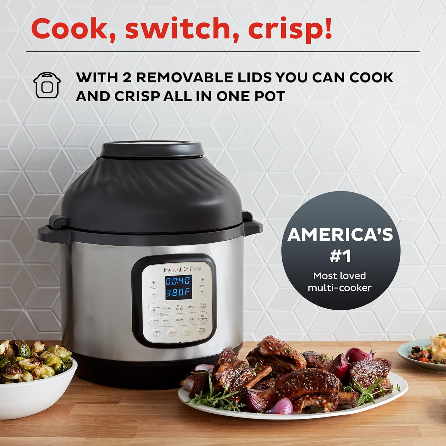 Instant Pot Duo 7-in-1 Electric Pressure Cooker, Slow Cooker, Rice Cooker, Steamer, Sauté Pan, Yogurt Maker, Warmer, and Sterilizer wourant