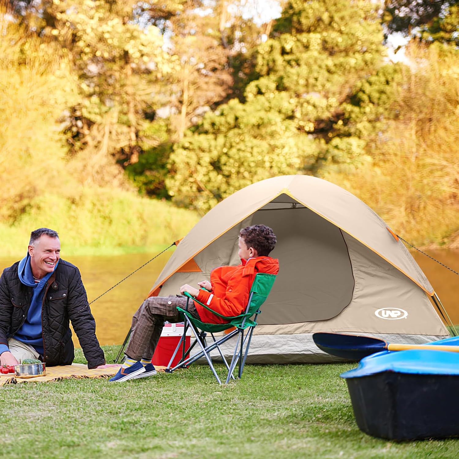 Camping Tent 2/3/4/6 Person Dome Tent Portable Camping Tent for Outdoor and Backpacking Beach wourant