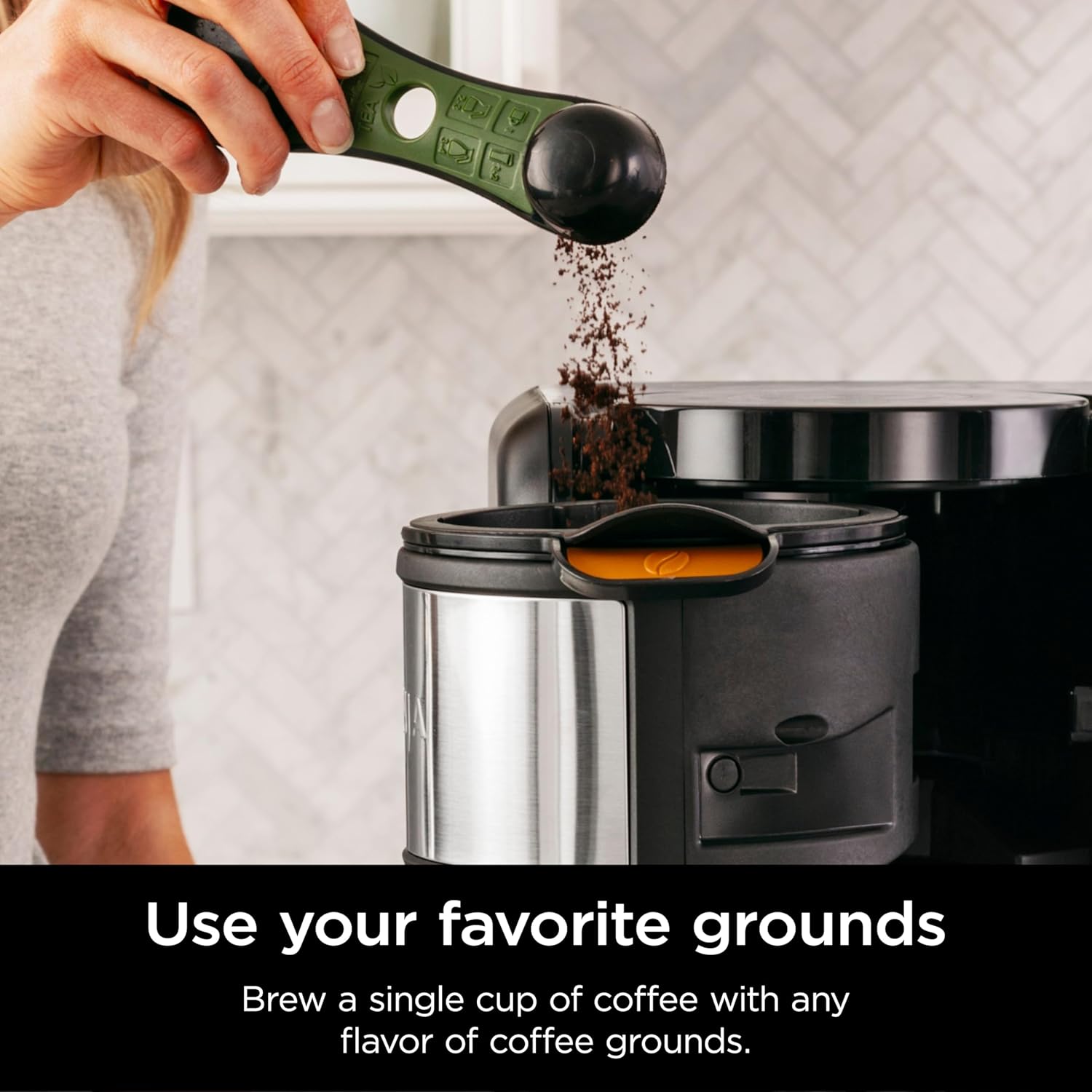 Ninja Hot and Cold Brewed System, Tea & Coffee Maker, with Auto-iQ, 6 Sizes, 5 Styles, 5 Tea Settings, 50 oz Thermal Carafe, Frother, Coffee & Tea Baskets, Dishwasher Safe Parts, Black, CP307 wourant