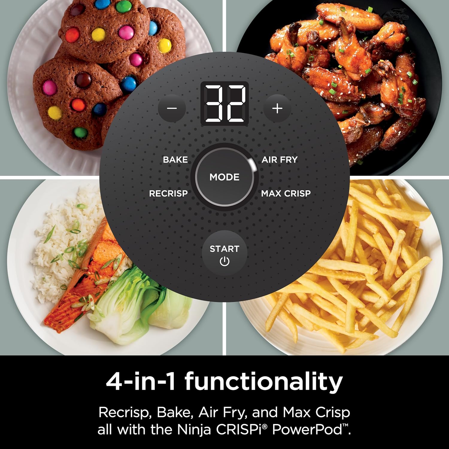 Ninja Crispi 4-in-1 Portable Glass Air Fryer Cooking System wourant
