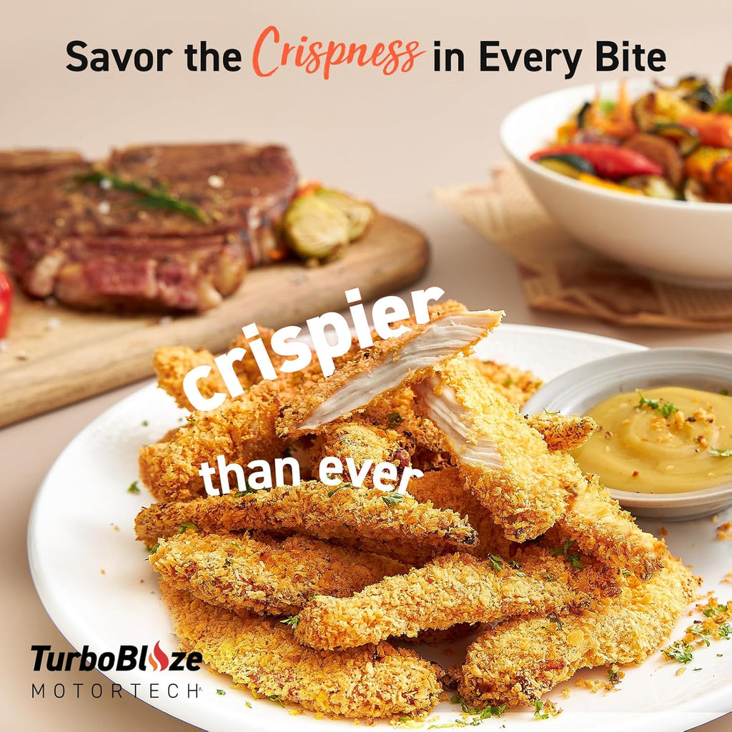 COSORI Air Fryer 9-in-1 Compact & Large 6-Qt Fast Turbo Modes Precise Heat for Even Results wourant