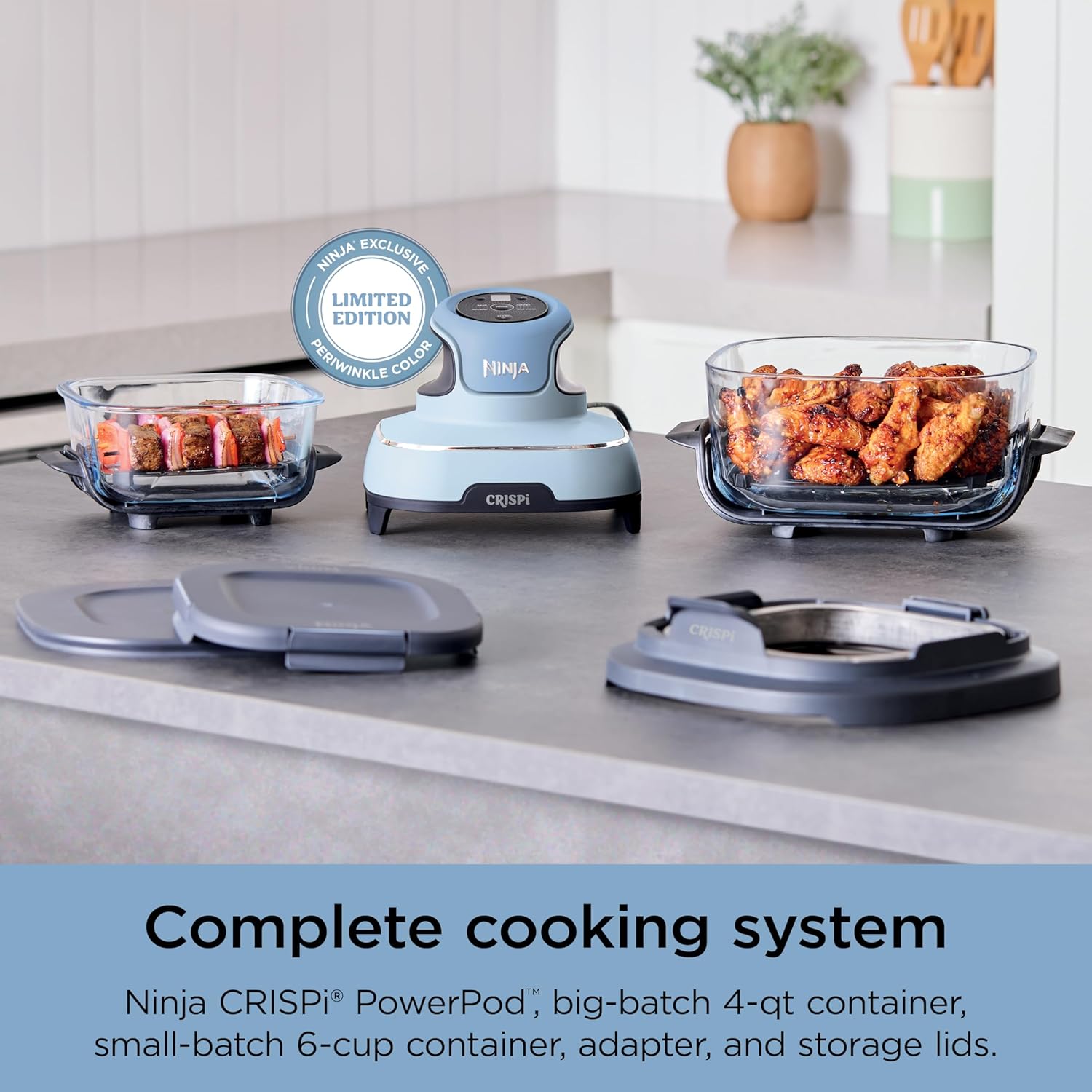 Ninja Crispi 4-in-1 Portable Glass Air Fryer Cooking System wourant