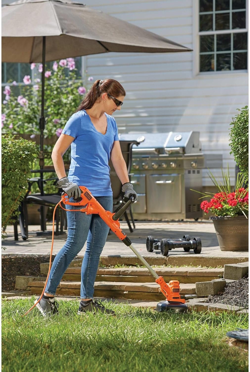 BLACK+DECKER 3-in-1 Corded Lawn Mower, String Trimmer & Edger, 12-Inch (BESTA512CM) wourant