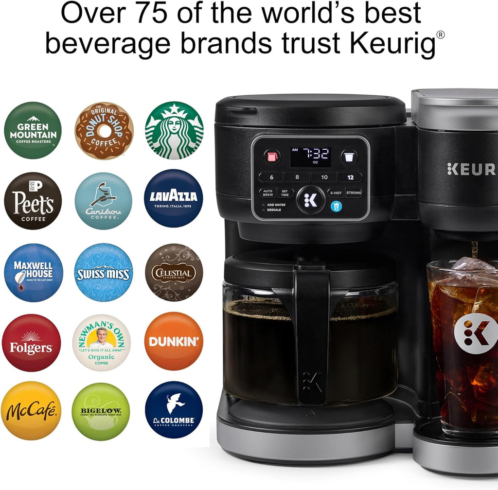 Keurig K-Duo Hot & Iced Single Serve & Carafe Coffee Maker MultiStream Technology 72oz Reservoir wourant