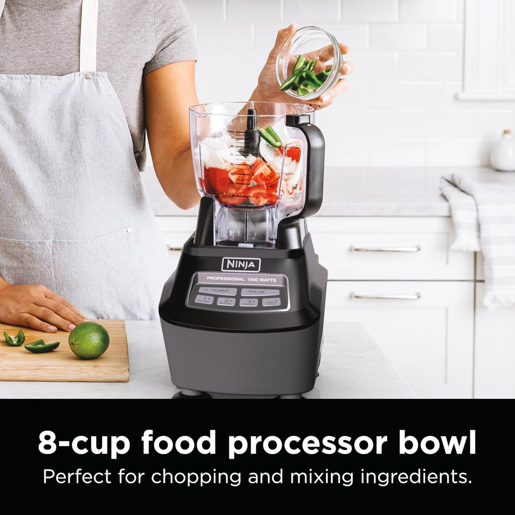 Ninja Mega Kitchen System, 1500-Watt, 72-Ounce Full-Size Blender and 8-Cup Food Processor with (2) 16-Ounce To-Go Cups wourant