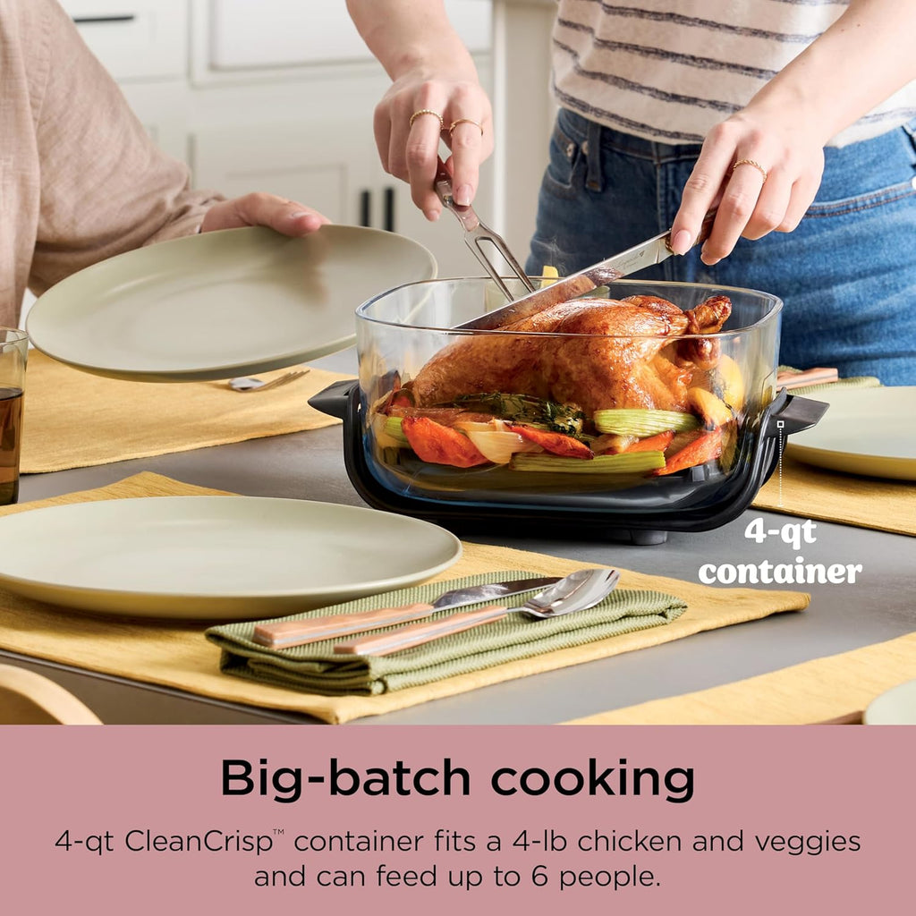 Ninja Crispi 4-in-1 Portable Glass Air Fryer Cooking System wourant