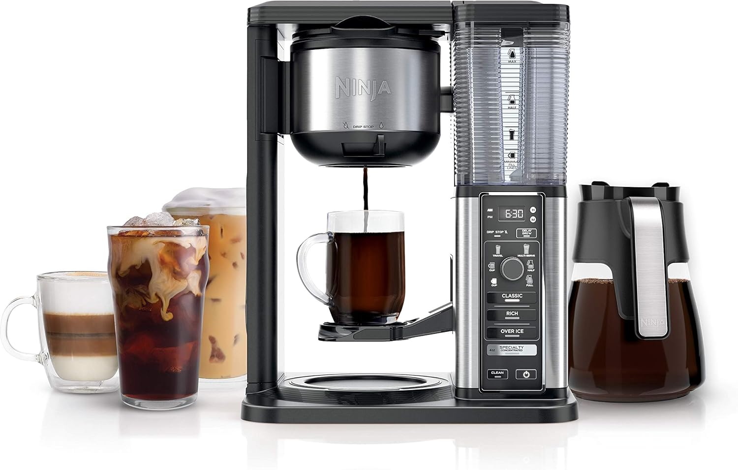 Extra Large Hot and Iced Coffee Maker with Fast Cold Brew, 4 Brewing Methods, 8 Sizes (Small to Travel), Single-Cup Coffee Maker, 12-Cup Capacity wourant