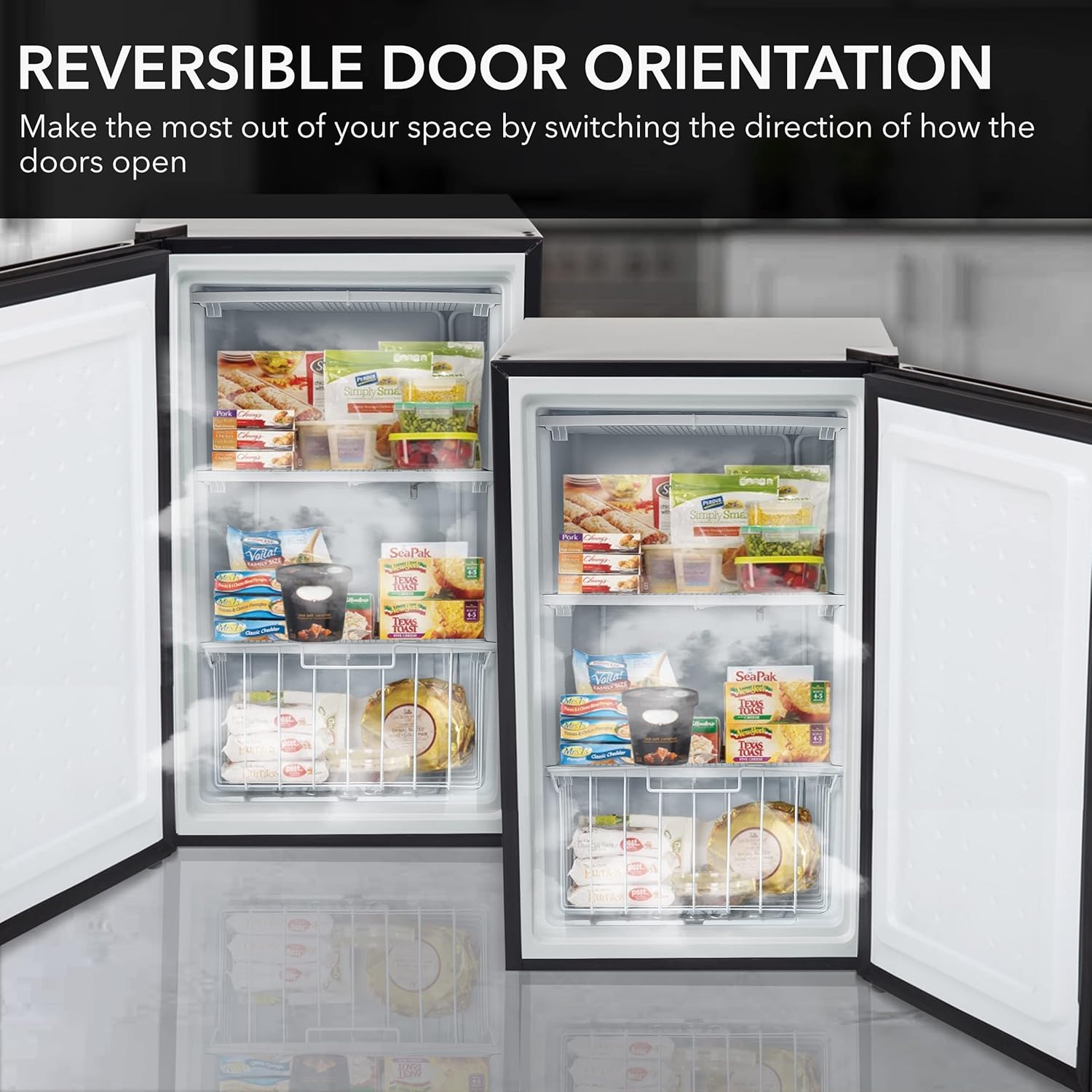 Whynter CUF-112SS Mini, Energy Star Rated Small Upright Freezer with Lock, Stainless Steel -1.1 Cubic Feet wourant