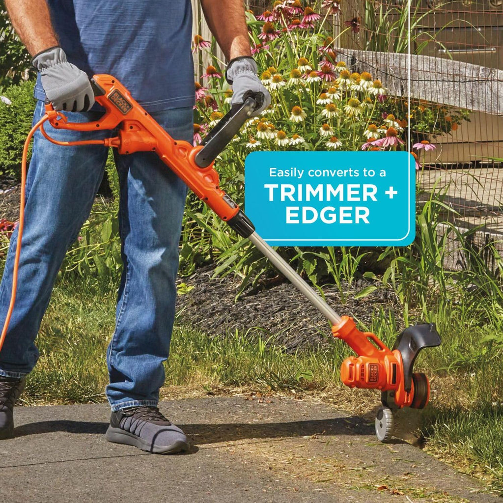 BLACK+DECKER 3-in-1 Corded Lawn Mower, String Trimmer & Edger, 12-Inch (BESTA512CM) wourant