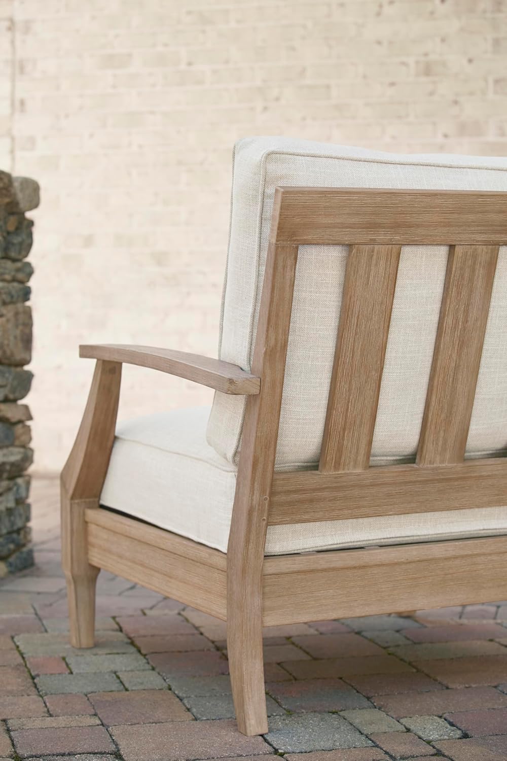 Coastal view outdoor terrace eucalyptus sofa wourant