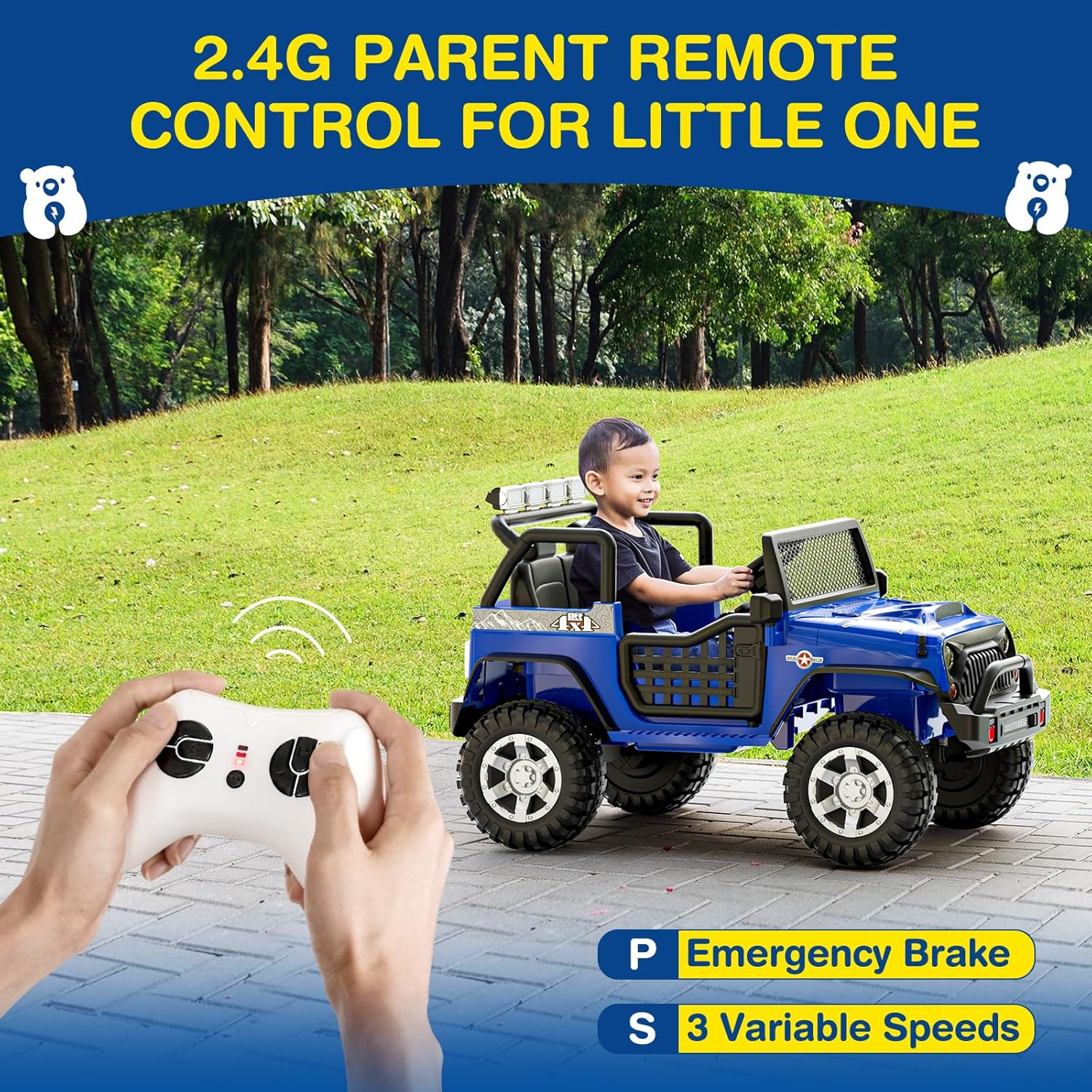 L8 Ride On Car, 2 Seater, 12V Kids Electric Car w/Remote Control, 4-Wheel Suspension, Bluetooth Speaker, Multi Music Modes, 3 Speeds, LED Lights, Xmas & Birthday Gift Ideas for Kids Ages 3+ wourant