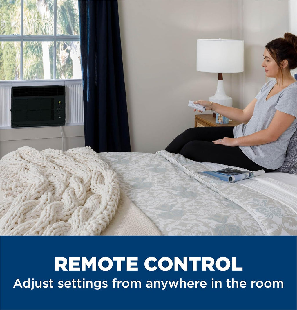 GE Window Air Conditioner Unit, 6,000 BTU for Small Rooms up to 250 sq ft. with Adjustable Fan and Cooling Settings, Perfect for Small Bedroom or Living Room, Easy Install Kit Included, White wourant